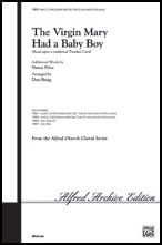 The Virgin Mary Had a Baby Boy Two-Part choral sheet music cover